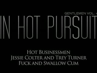 Hawt businessmen jessie colter et trey turner baise et avale foutre