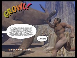 Cretaceous πέτρος 3d γκέι κομικ sci-fi Ενήλικος συνδετήρας ιστορία
