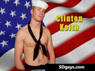 Attractive muscular hunk clinton gets